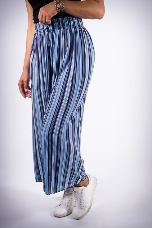 Go With The Flow pants, blue/white