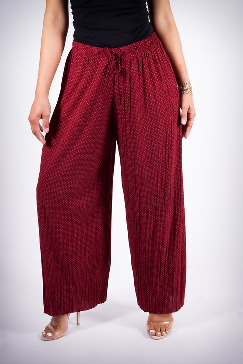 Go With The Flow pants, crimson