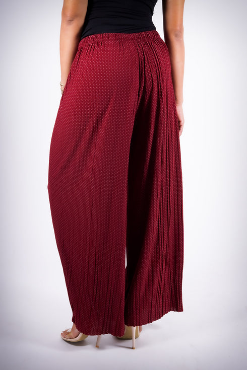 Go With The Flow pants, crimson