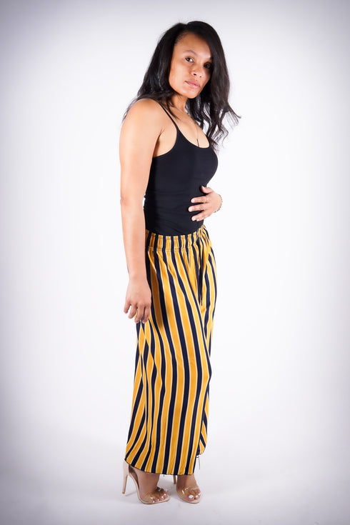 Go With The Flow pants, gold/blue