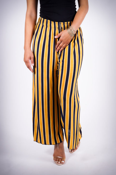 Go With The Flow pants, gold/blue