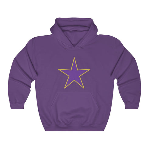 Jumbo Star Dawg hoodie, omega, purple