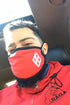 Protected! Diamond-K mouth mask, red