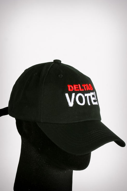 Deltas VOTE! polo dad cap
