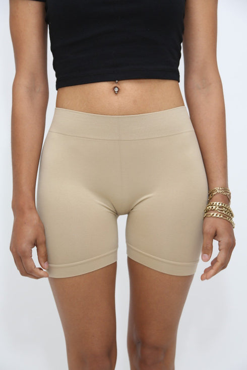Lollipop lounge shorts, taffy beige