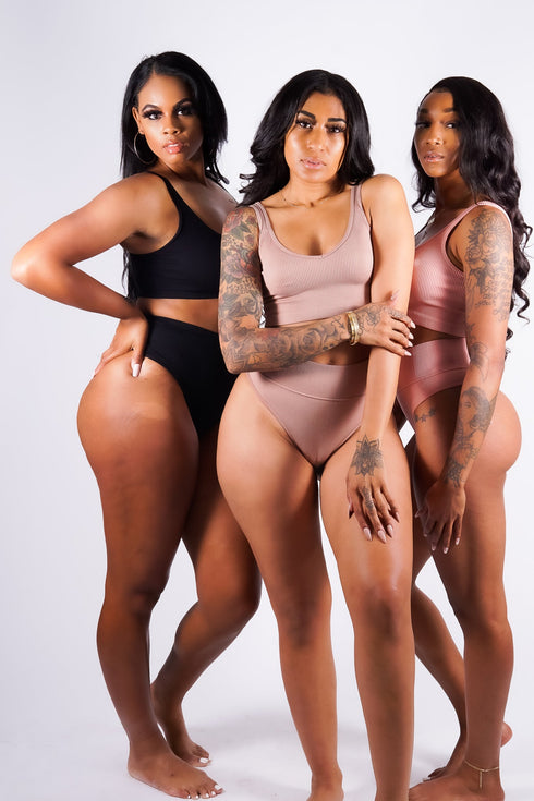 Vicky Bralette Set, Black