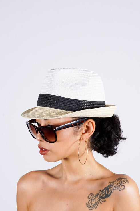 Sirius Fedora Hat, White
