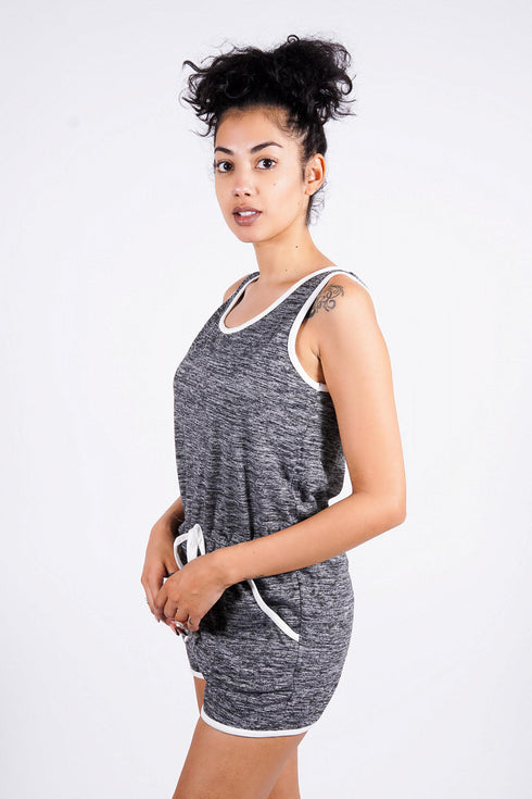 Sheline's Lounge Romper, Melange