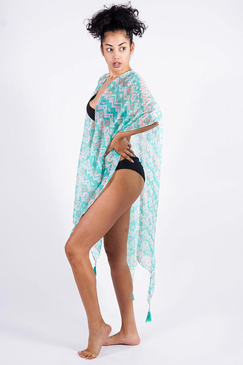 Rosa's Wrap, Turquoise