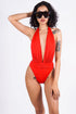 Luzira Mar Beach One Piece, Red