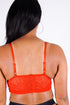 Miesha's Lace Bralette, Red