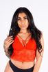 Bella's Lace Bralette, Red