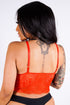 Bella's Lace Bralette, Red