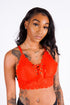 Julie's Lace Bralette, Red