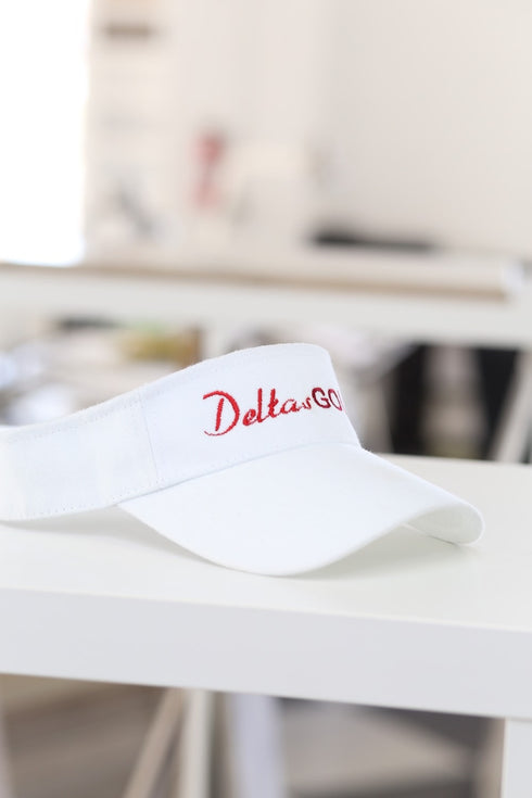 Deltas Golf visor, white