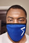 Protected! Σ (white) mouth mask, blue
