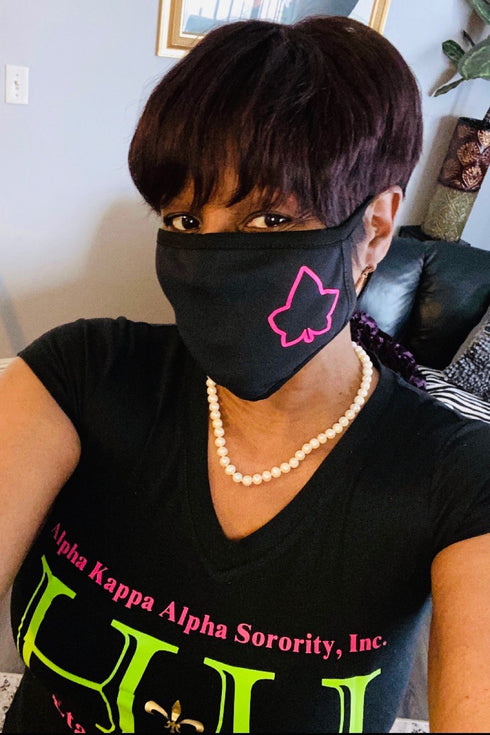 Protected! Ivy mouth mask, black