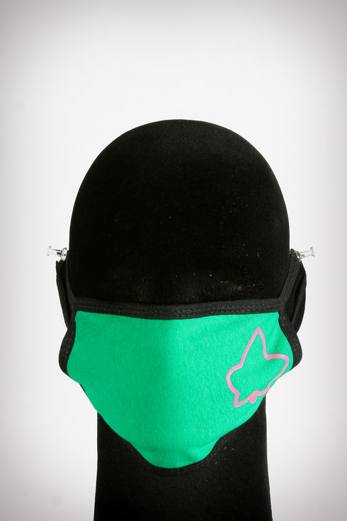 Protected! Ivy mouth mask, green