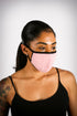 Covered! Cozy Sherpa mouth mask, pink