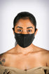 Covered! Gemstone mouth mask, black