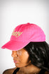 Pretty polo dad cap, vintage pink