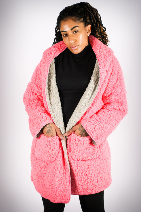 Pink Panther teddy coat