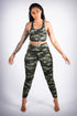 Commando leggings/sports bra set, jungle