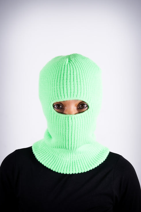 On The Run skullie beanie, Lime