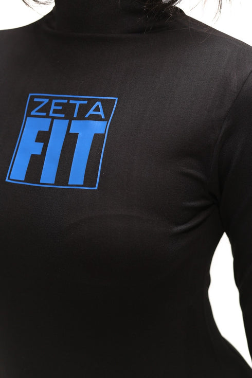 FIT Zeta Warm-Up turtleneck, black