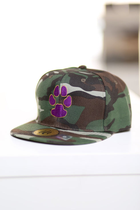 Dawg Pound fitted cap, green camouflage