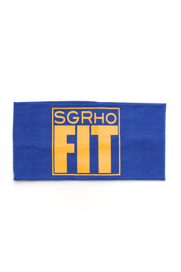 FIT SGRho bondYband Headband extra-wide, blue/gold