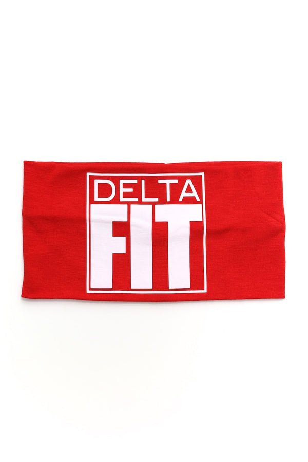 FIT Delta bondYband Headband extra-wide, red/white