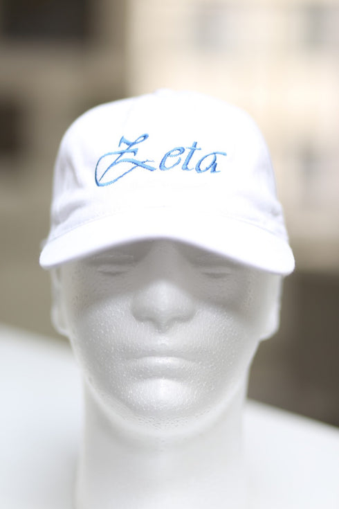 Soror Zeta polo dad cap, white