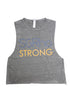 Strong SGRho featherweight workout tank, grey