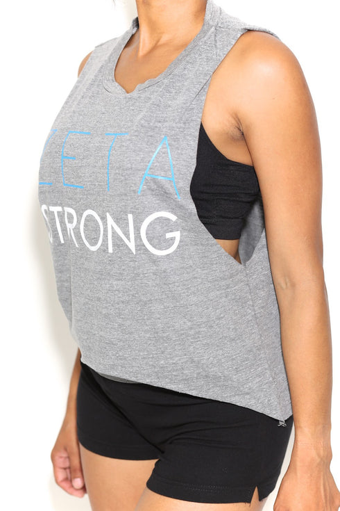 Strong Zeta featherweight workout tank, grey