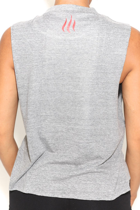 Strong Delta featherweight workout tank, grey