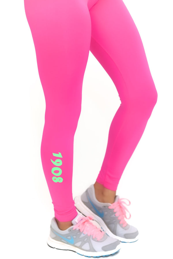 1908 FitTight™ tights, pink/green