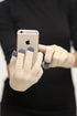 Digital Toasty Fingers gloves, unisex cream