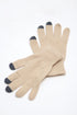 Digital Toasty Fingers gloves, unisex cream