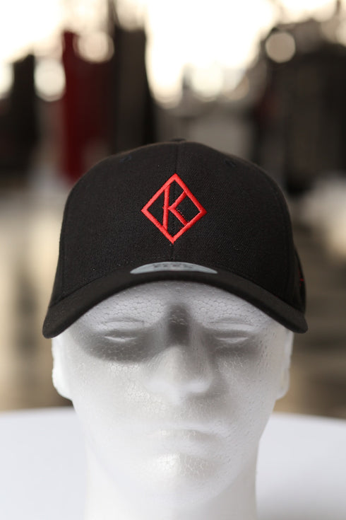 Diamond-K Klassic fitted sport cap, black