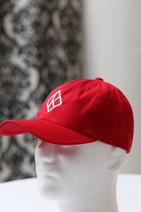Diamond-K Klassic polo dad cap, red