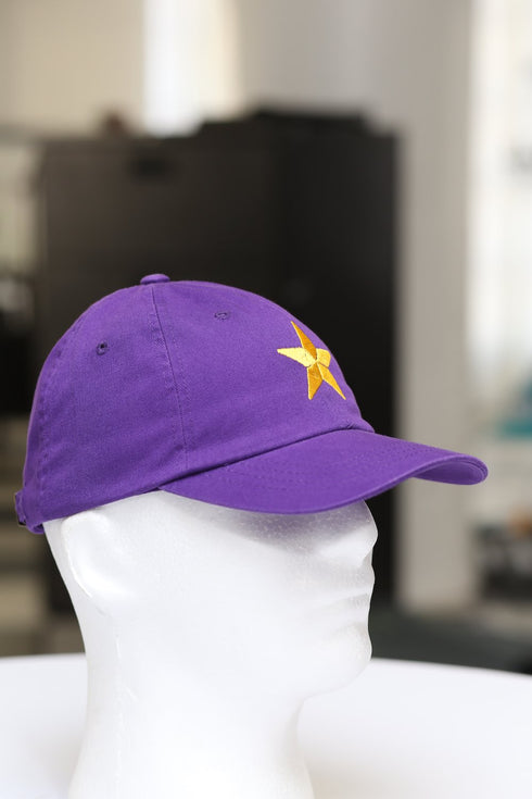 Star Dawg polo dad cap, purple