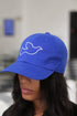 Dove of Peace polo dad cap, blue