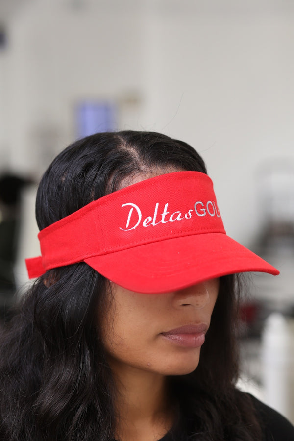 Deltas Golf visor, red