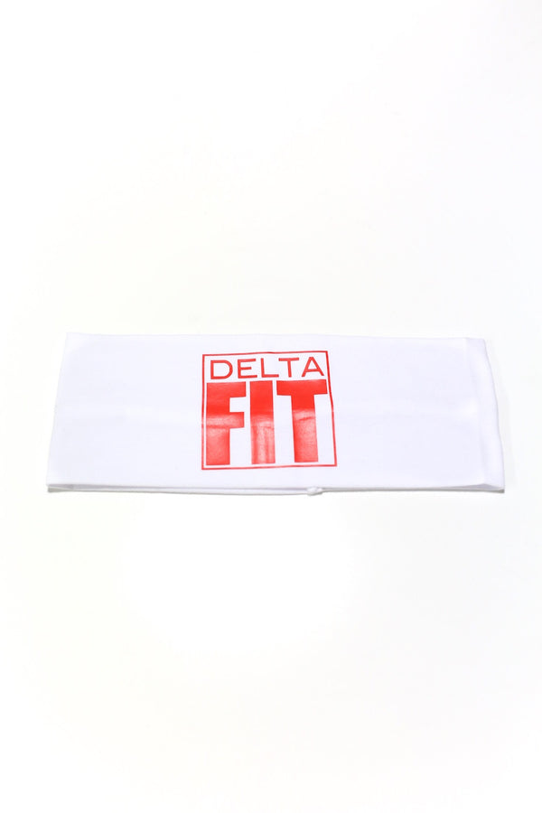 FIT Delta bondYband Headband extra-wide, white/red