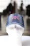 My ΩΨΦ Jeans polo dad cap, dark denim