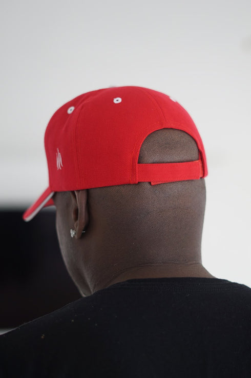 Monogrammed Sport ΚΑΨ cap, red/white
