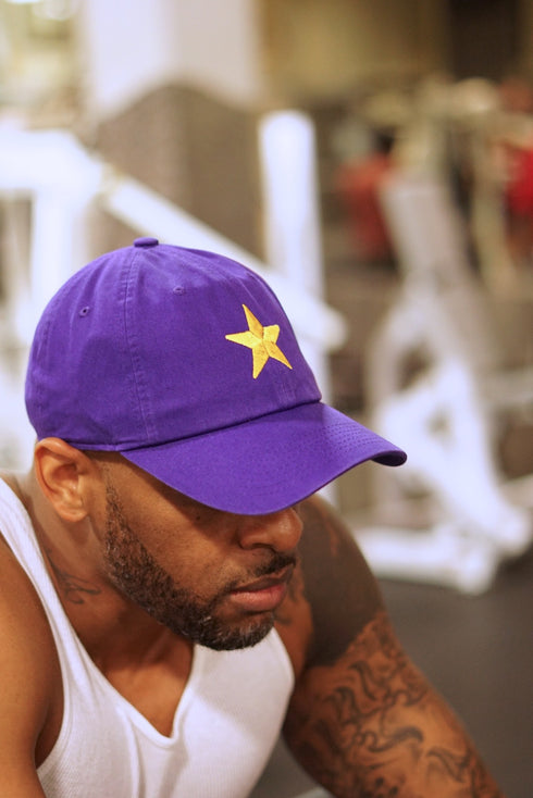 Star Dawg polo dad cap, purple