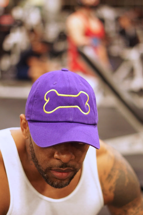 Dawg Bone polo dad cap, purple