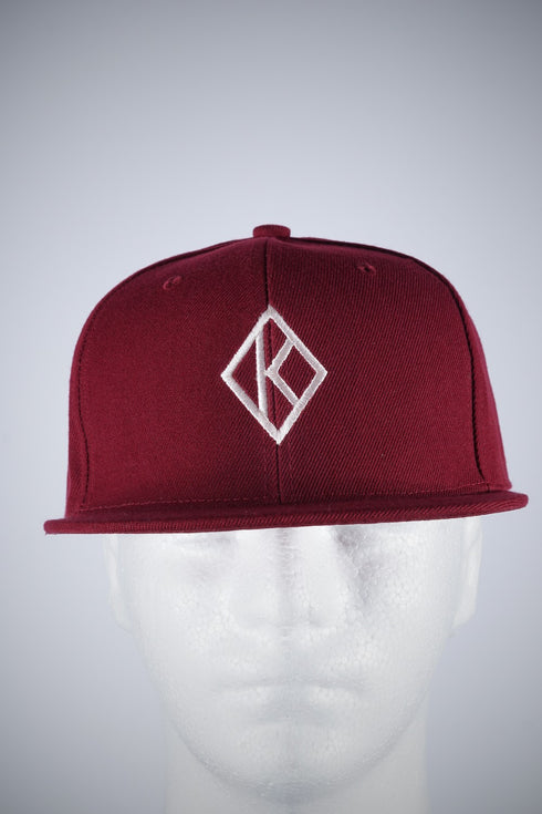 Diamond-K Klassic snapback cap, krimson